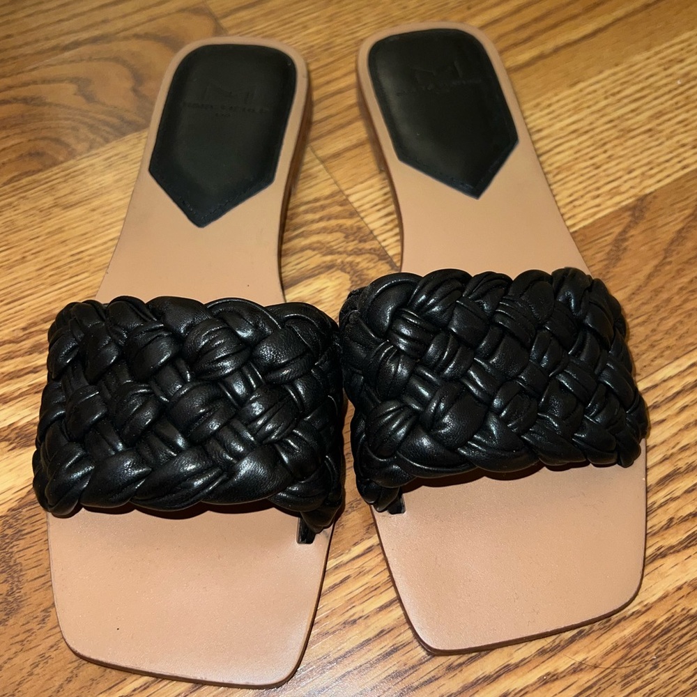 Marc Fisher LTD Black Sandal Slides